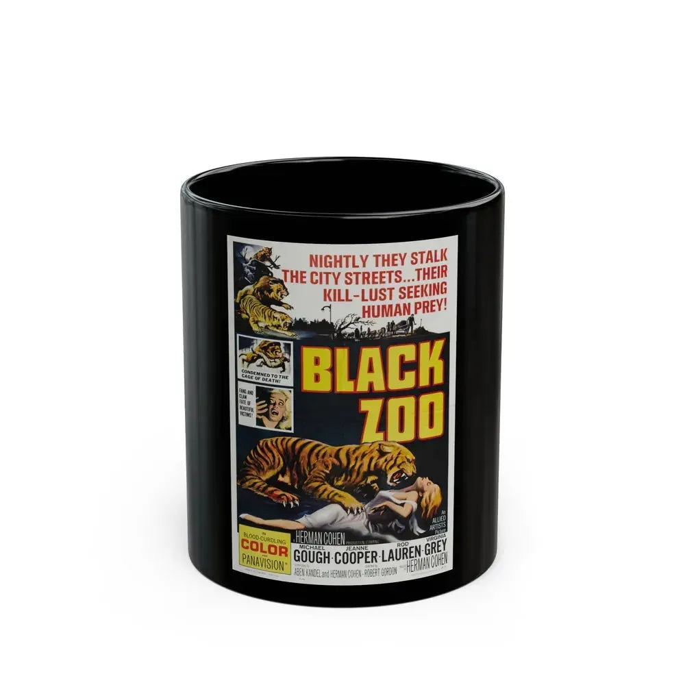 BLACK ZOO 1963 Movie Poster - Black Coffee Mug 11oz - Go Mug Yourself