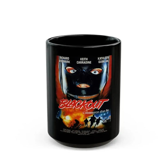 BLACKOUT 1985 Movie Poster - Black Coffee Mug 15oz - Go Mug Yourself