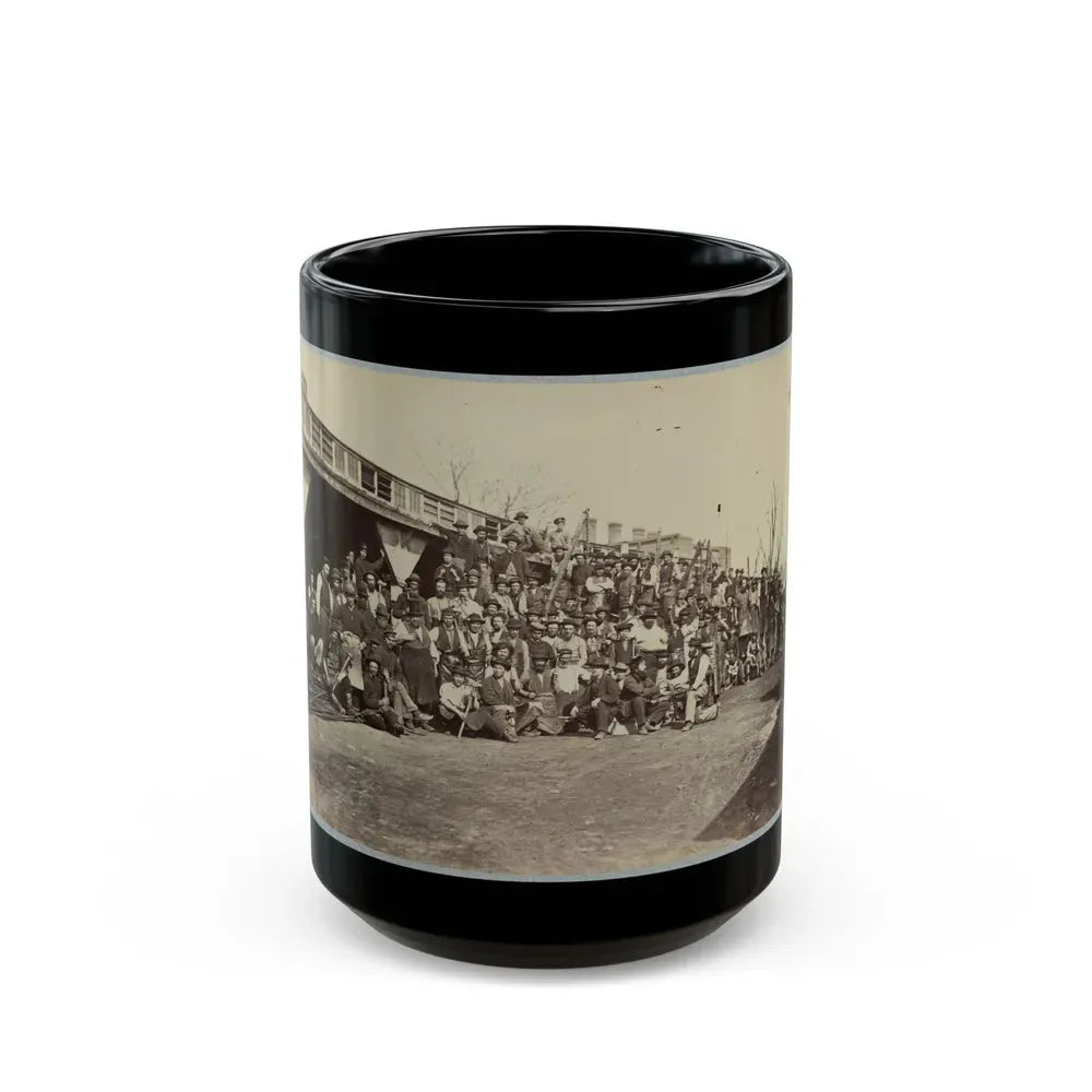 Blacksmith's Shop, Quartermaster's Department, Washington, D.C., April, 1865 (U.S. Civil War) Black Coffee Mug 15oz - Go Mug Yourself
