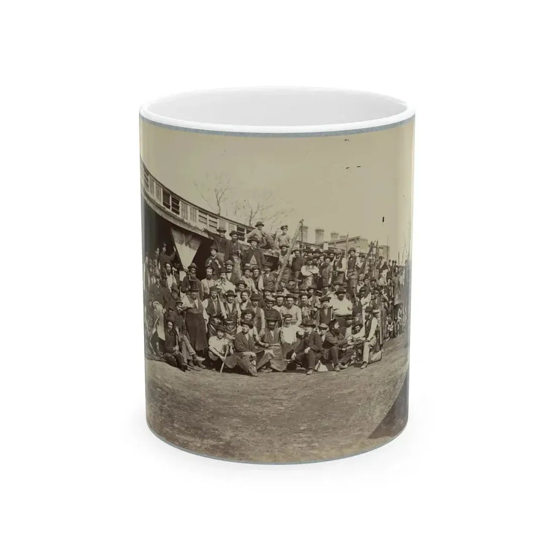 Blacksmith's Shop, Quartermaster's Department, Washington, D.C., April, 1865 (U.S. Civil War) White Coffee Mug 11oz - Go Mug Yourself