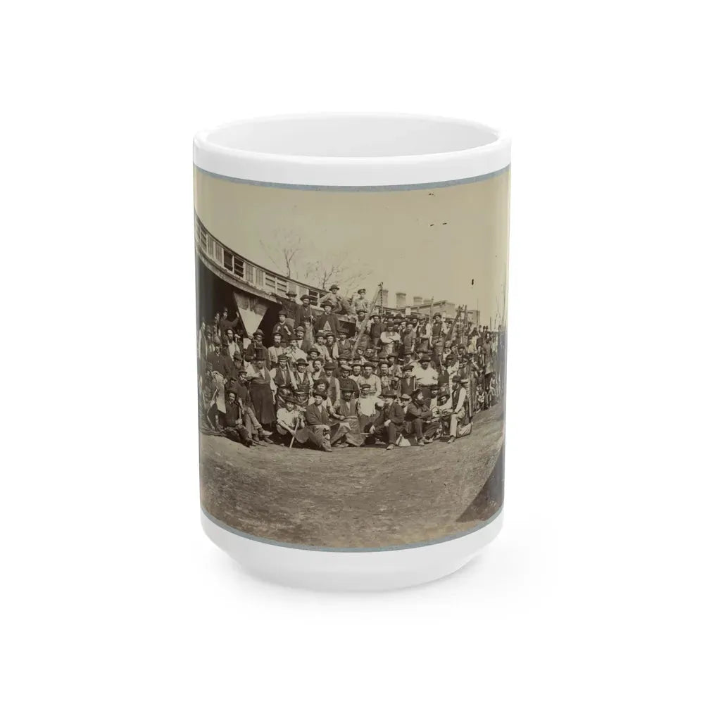 Blacksmith's Shop, Quartermaster's Department, Washington, D.C., April, 1865 (U.S. Civil War) White Coffee Mug 15oz - Go Mug Yourself