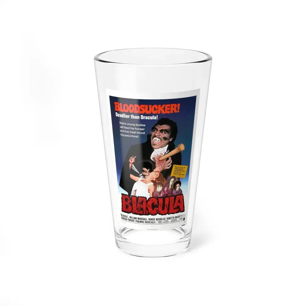 BLACULA 1972 Movie Poster - Pint Glass 16oz 16oz - Go Mug Yourself