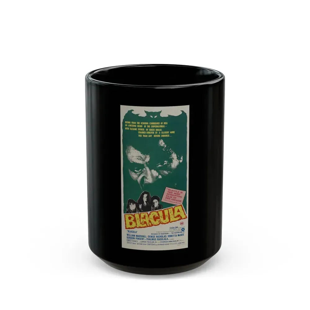 BLACULA (2) 1972 Movie Poster - Black Coffee Mug 15oz - Go Mug Yourself