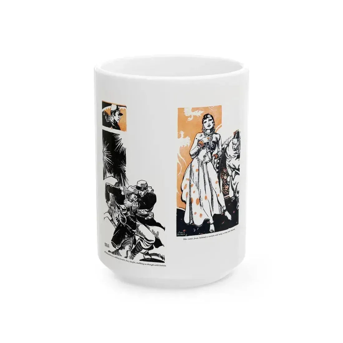 Blades of the Legion (1-2), Blue Book Magazine, February 1946 - White Coffee Mug 15oz - Go Mug Yourself