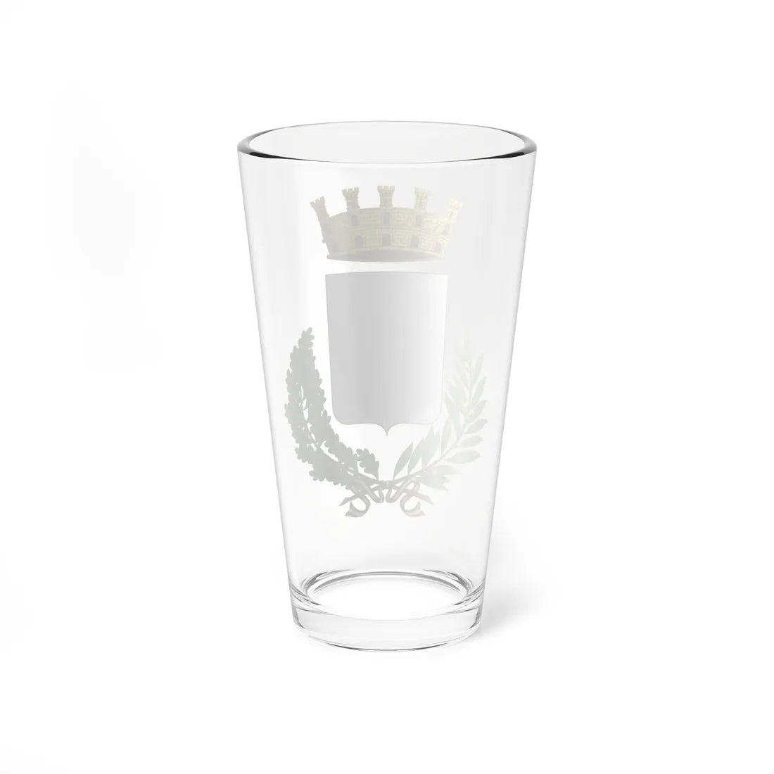 Blank Coat of arms of Italian City (Italy) (Coat of Arms) Pint Glass 16oz - Go Mug Yourself