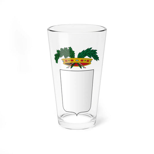 Blank - Italy province-Stemma (Italy) (Coat of Arms) Pint Glass 16oz 16oz - Go Mug Yourself