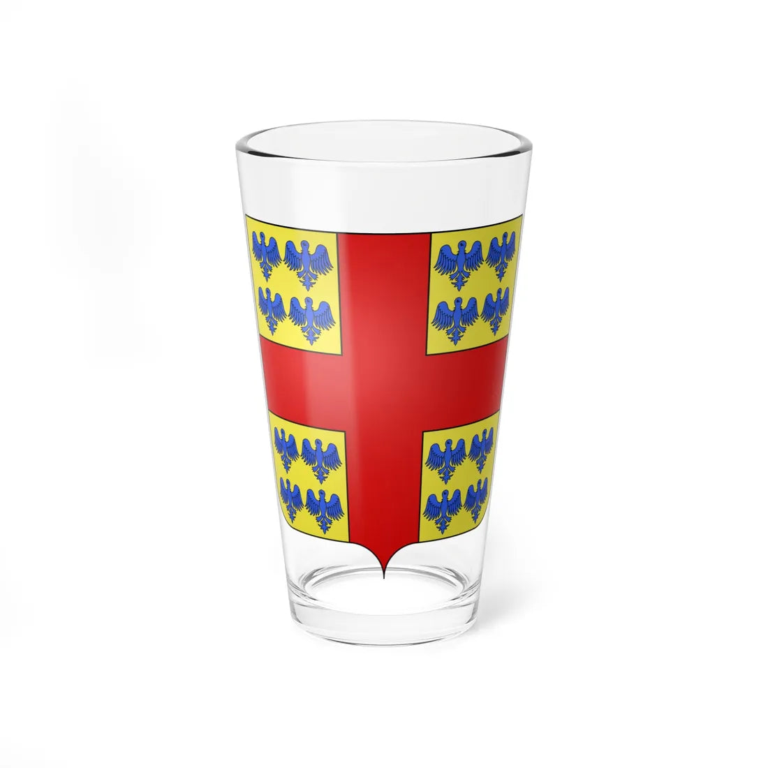 Blason Bersee 59 (France) (Coat of Arms) Pint Glass 16oz 16oz - Go Mug Yourself
