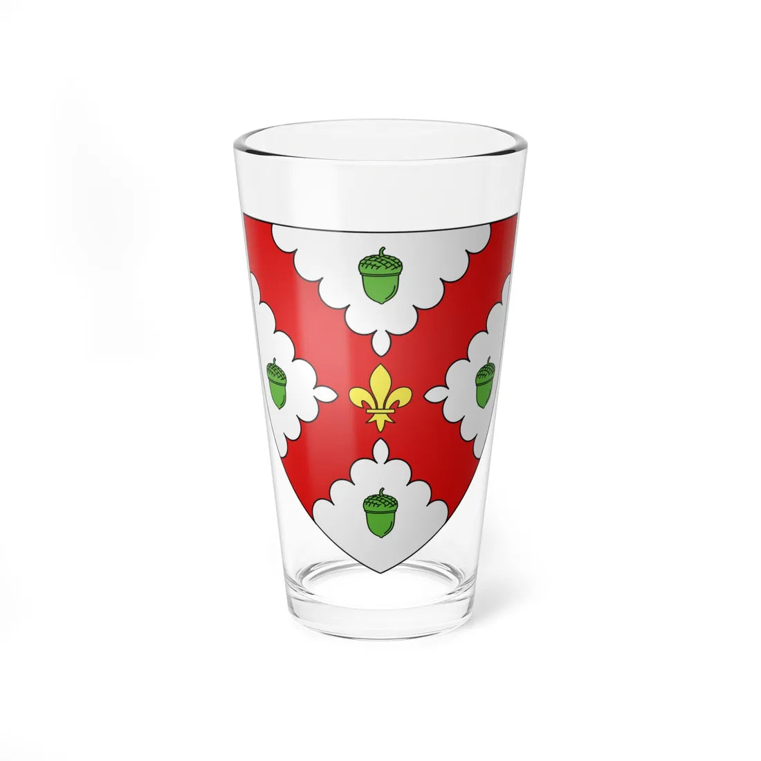 Blason ca ville Acton Vale (Canada) (Coat of Arms) Pint Glass 16oz 16oz - Go Mug Yourself