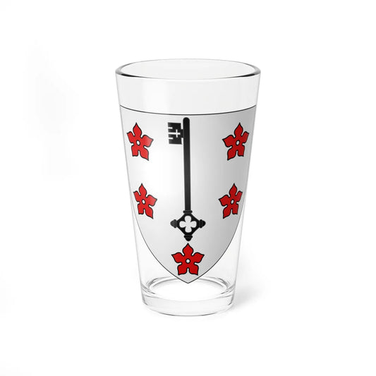 Blason Comines 59 (France) (Coat of Arms) Pint Glass 16oz 16oz - Go Mug Yourself