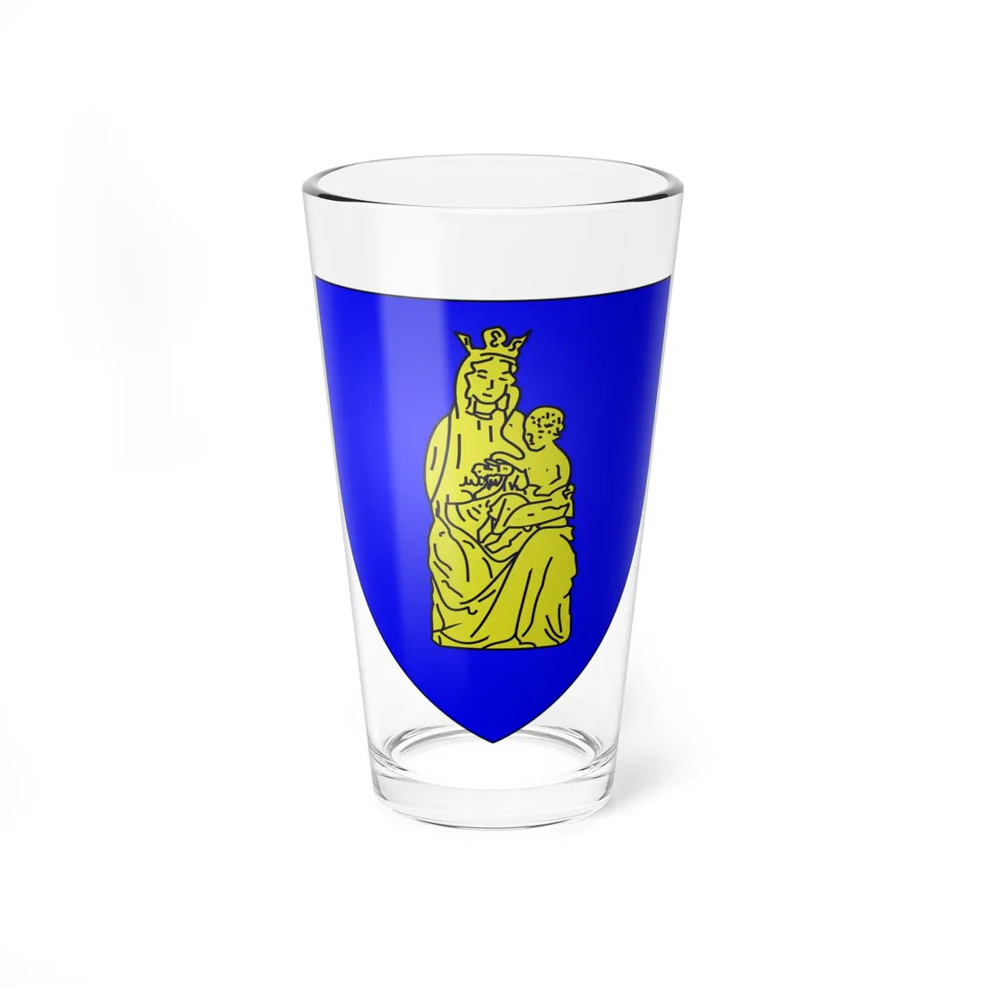 Blason de Brielles (France) (Coat of Arms) Pint Glass 16oz - Go Mug Yourself