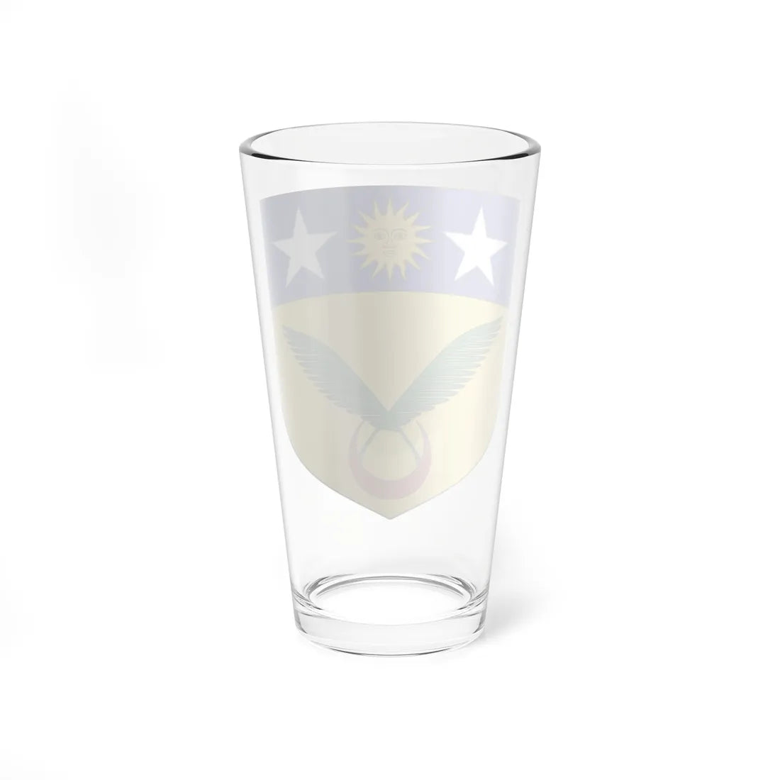 Blason de la famille de Jouvencel (France) (Coat of Arms) Pint Glass 16oz - Go Mug Yourself