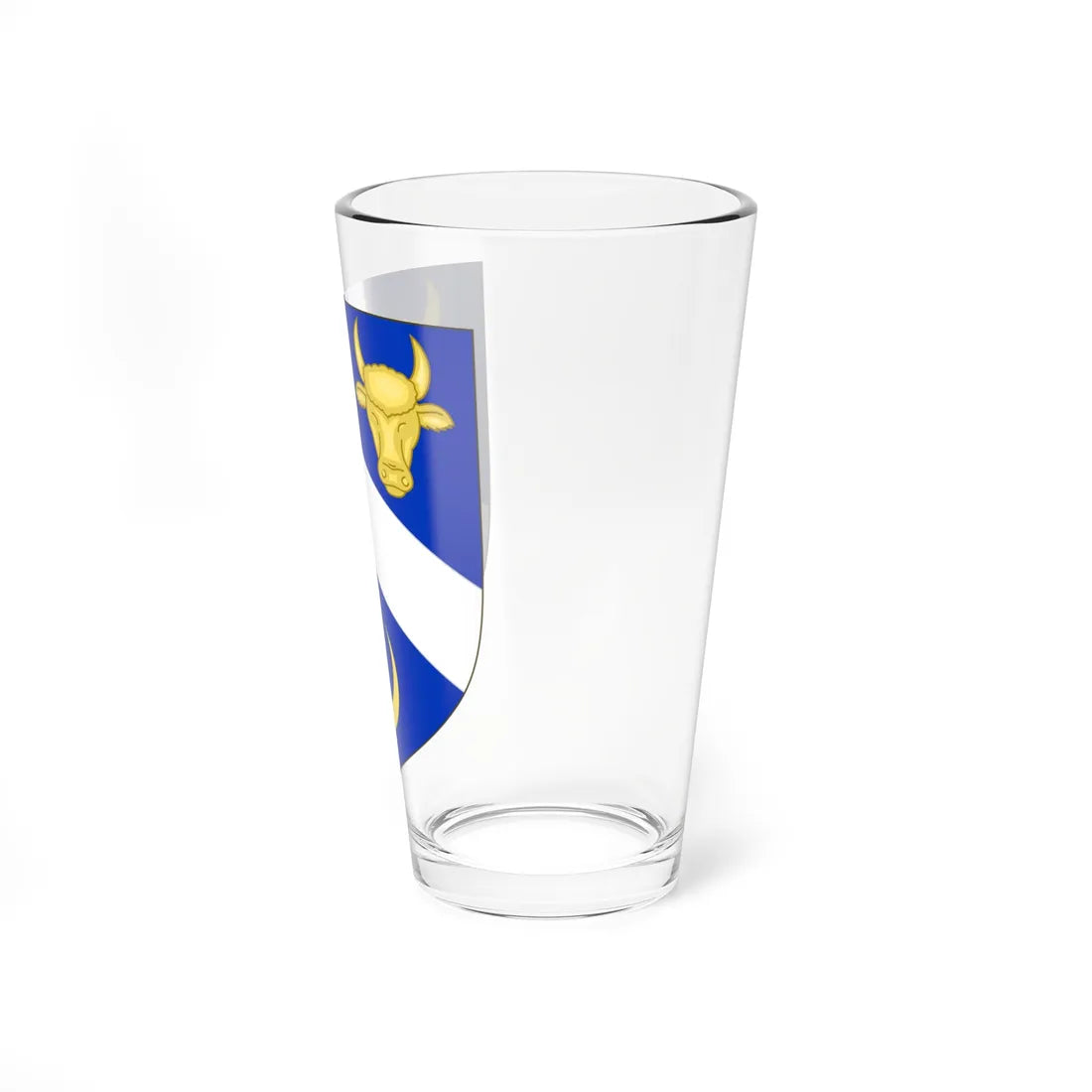 Blason de la famille Frain de La Villegontier (France) (Coat of Arms) Pint Glass 16oz - Go Mug Yourself