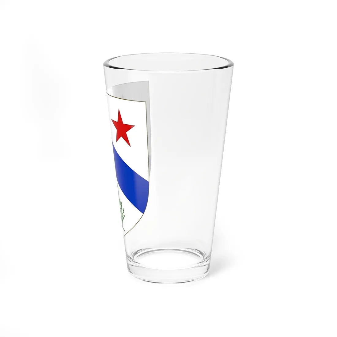 Blason de la famille Genêt de Châtenay (France) (Coat of Arms) Pint Glass 16oz - Go Mug Yourself