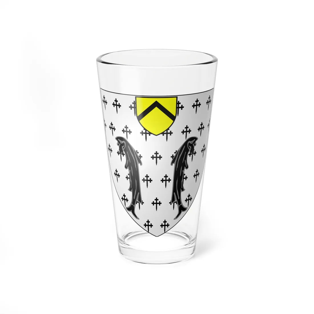 Blason de la ville de Armbouts-Cappel-Cappelle 59 Nord-France (France) (Coat of Arms) Pint Glass 16oz 16oz - Go Mug Yourself