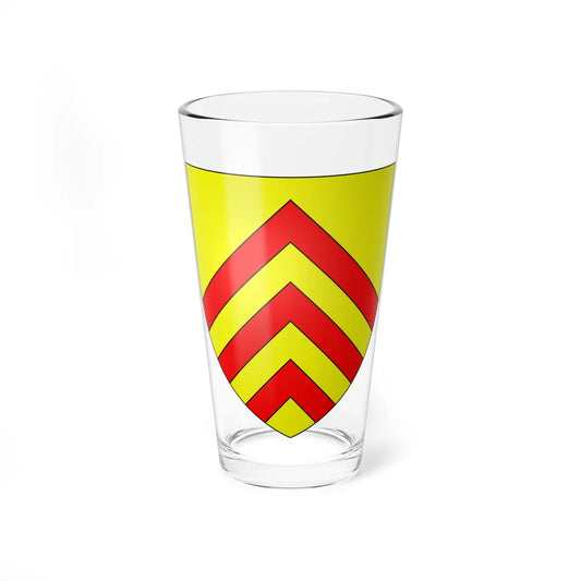Blason de la ville de Beaumont-en-cambraisie selon carte Borrekens 59 nord-France (France) (Coat of Arms) Pint Glass 16oz 16oz - Go Mug Yourself
