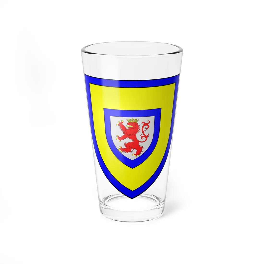 Blason de la ville de Berthen 59 Nord-France (France) (Coat of Arms) Pint Glass 16oz 16oz - Go Mug Yourself