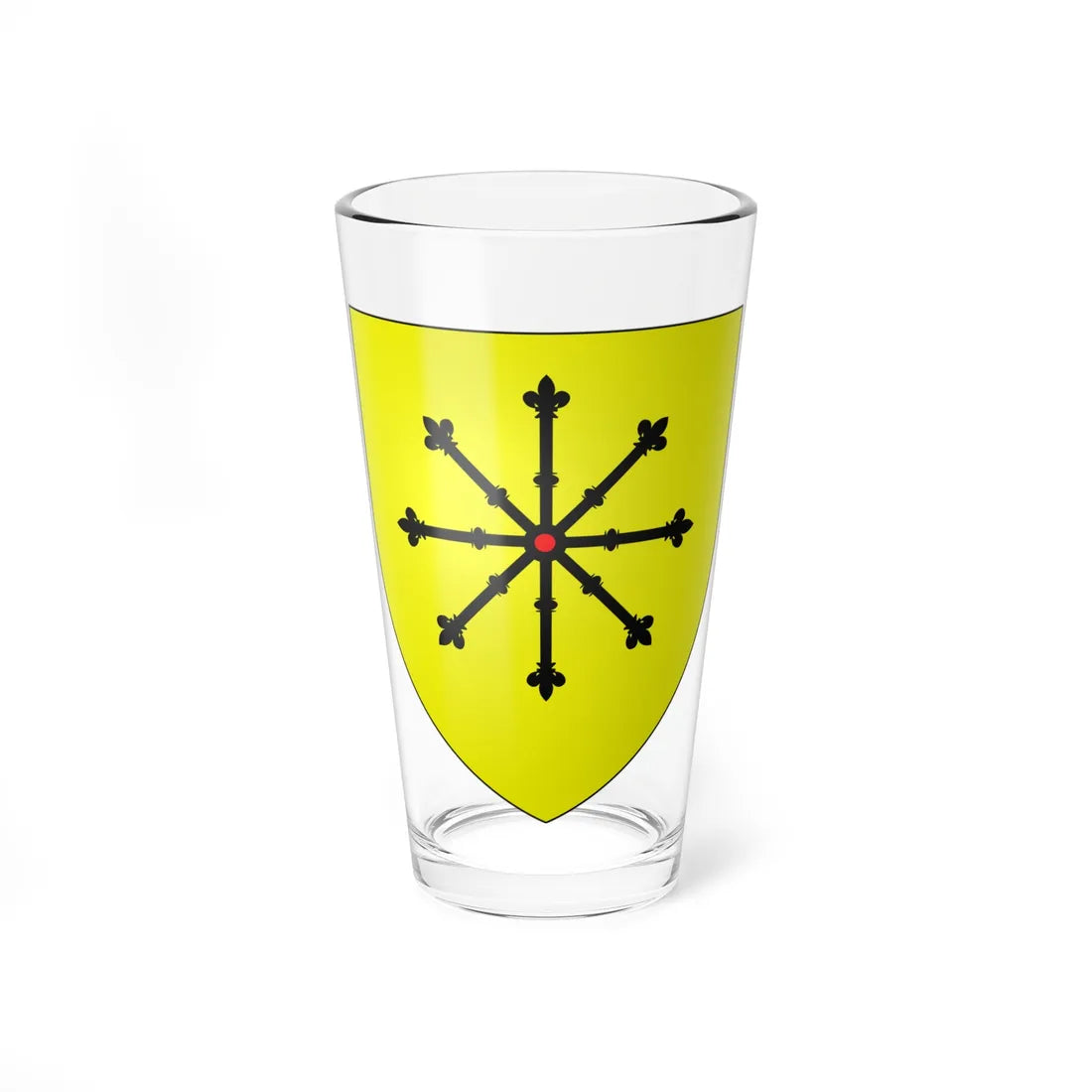 Blason de la ville de Beuvry 59 Nord-France (France) (Coat of Arms) Pint Glass 16oz 16oz - Go Mug Yourself