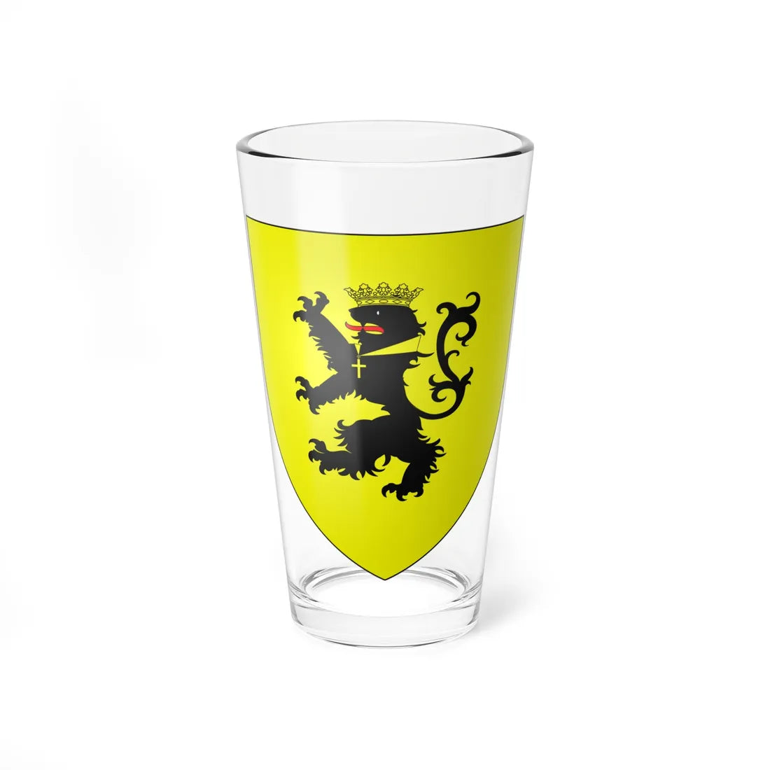 Blason de la ville de Bissezeele 59 Nord-France (France) (Coat of Arms) Pint Glass 16oz 16oz - Go Mug Yourself