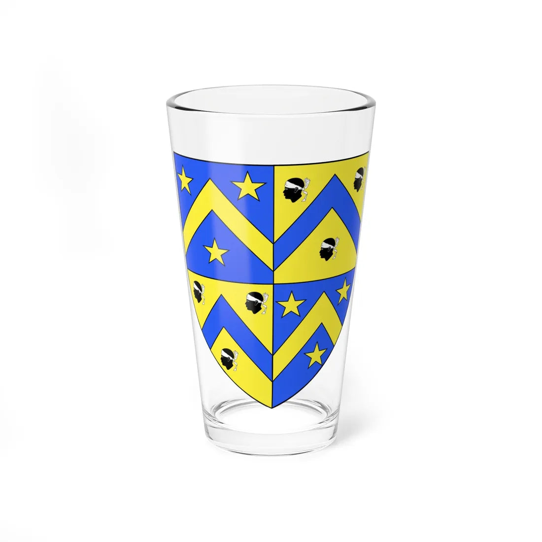 Blason de la ville de Blaringhem 59 Nord - France (France) (Coat of Arms) Pint Glass 16oz 16oz - Go Mug Yourself