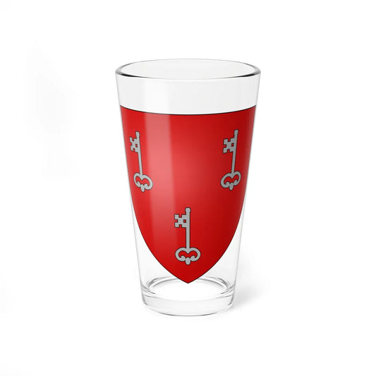 Blason de la ville de Boeseghem 59 Nord-France (France) (Coat of Arms) Pint Glass 16oz 16oz - Go Mug Yourself