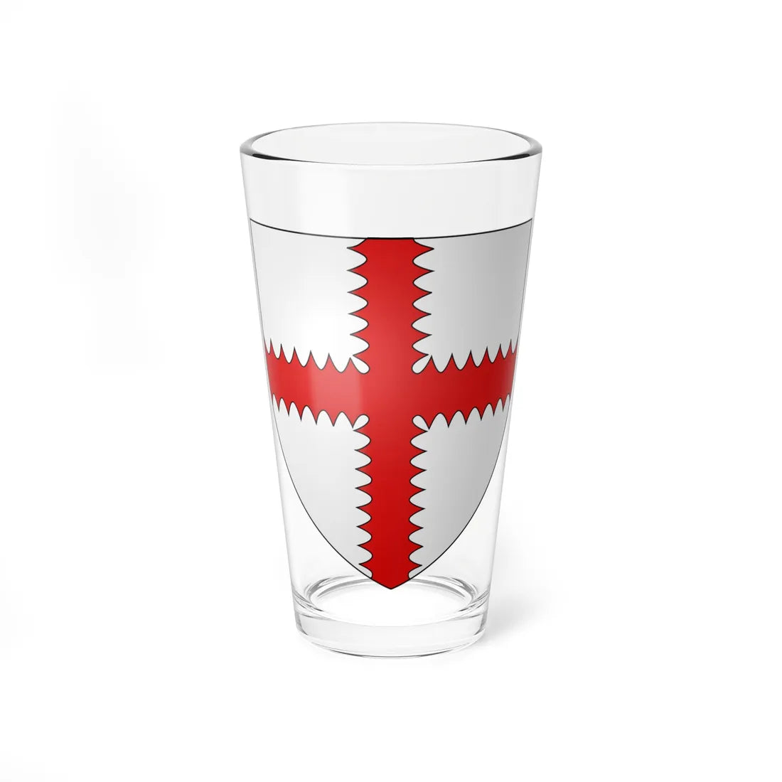 Blason de la ville de Bruille-lez-Marchiennes 59 Nord-France (France) (Coat of Arms) Pint Glass 16oz 16oz - Go Mug Yourself