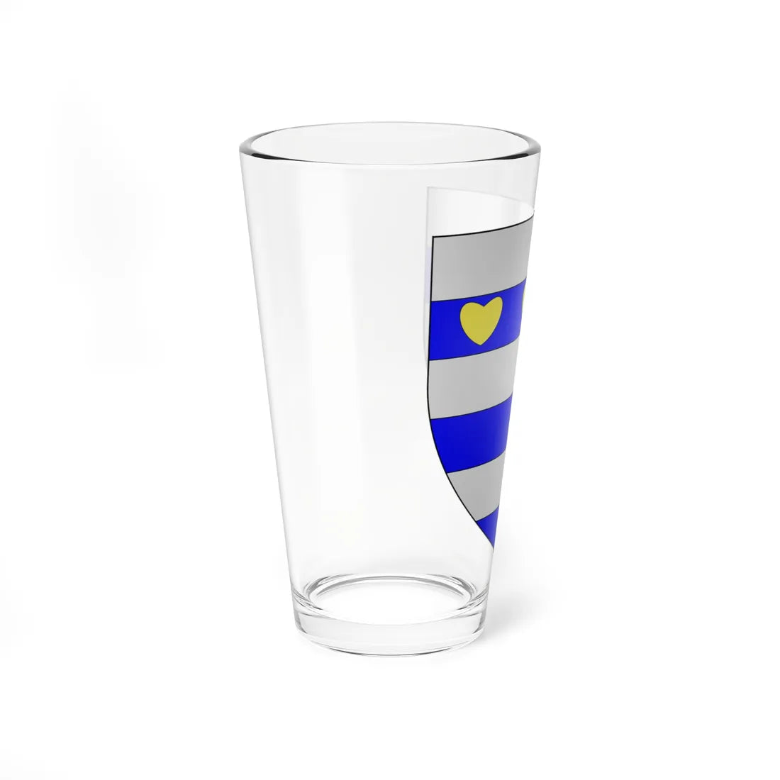 Blason de la ville de Brunémont 59 Nord-France (France) (Coat of Arms) Pint Glass 16oz - Go Mug Yourself