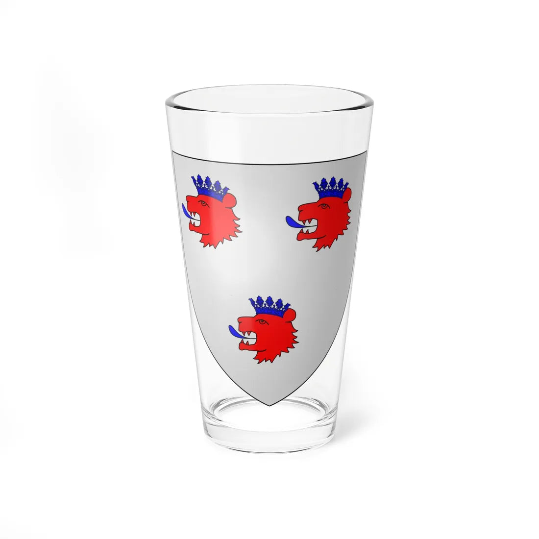 Blason de la ville de Carnin 59 Nord-France (France) (Coat of Arms) Pint Glass 16oz 16oz - Go Mug Yourself
