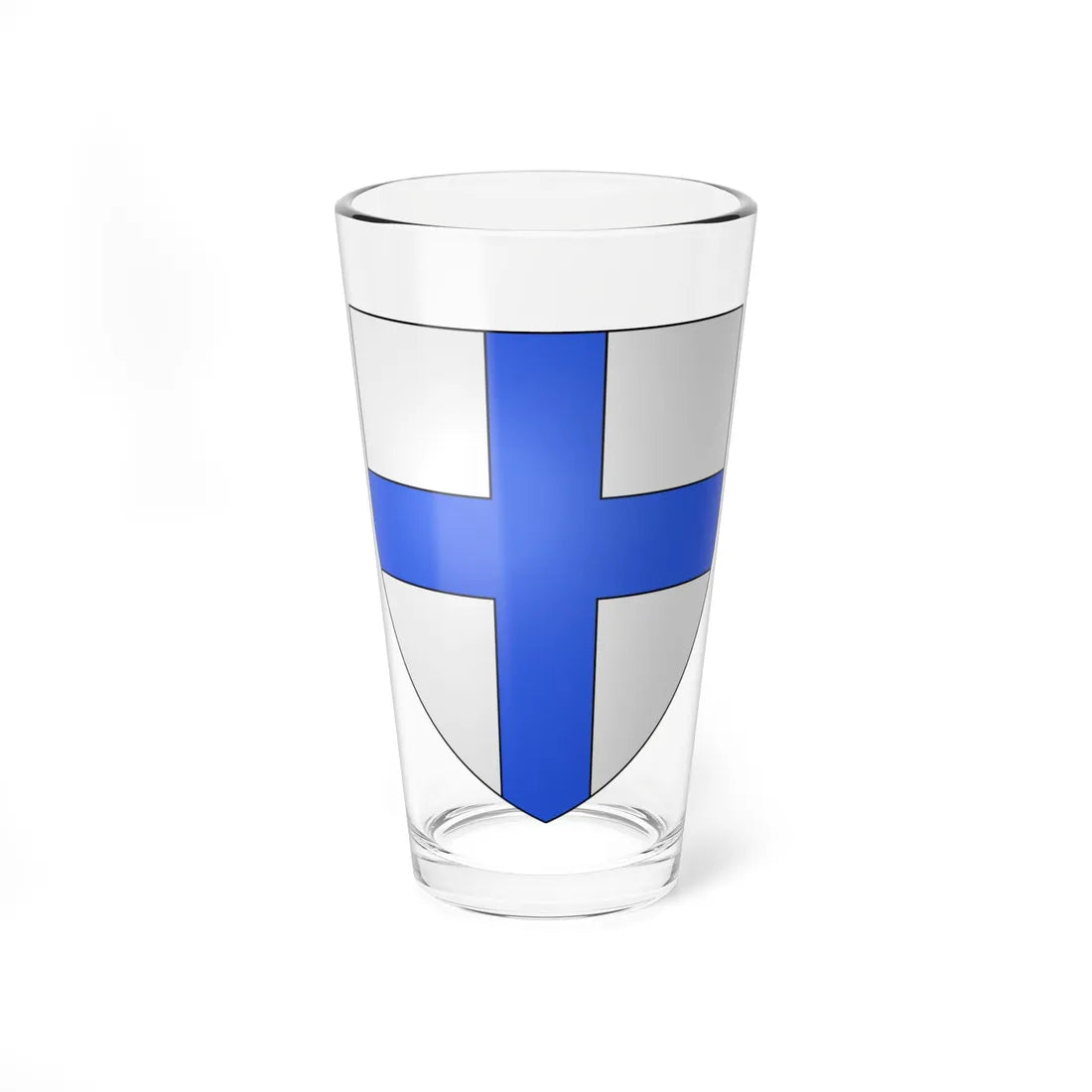 Blason de la ville de Croix 59 Nord-France (France) (Coat of Arms) Pint Glass 16oz 16oz - Go Mug Yourself