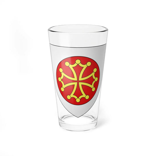 Blason département fr Hérault (France) (Coat of Arms) Pint Glass 16oz 16oz - Go Mug Yourself