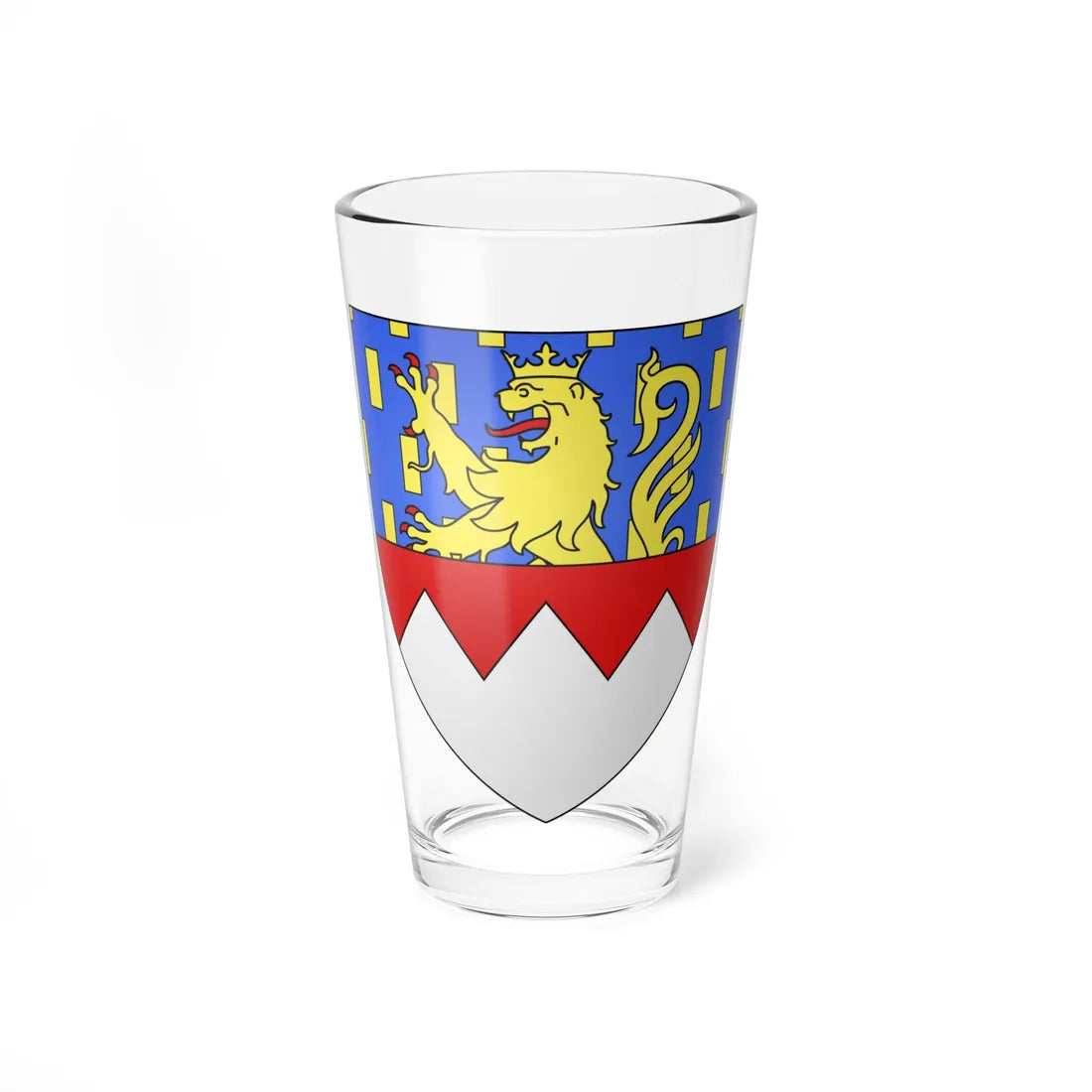 Blason département fr Jura (France) (Coat of Arms) Pint Glass 16oz 16oz - Go Mug Yourself