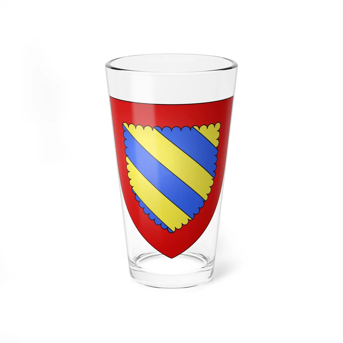 Blason département fr Nièvre (France) (Coat of Arms) Pint Glass 16oz 16oz - Go Mug Yourself