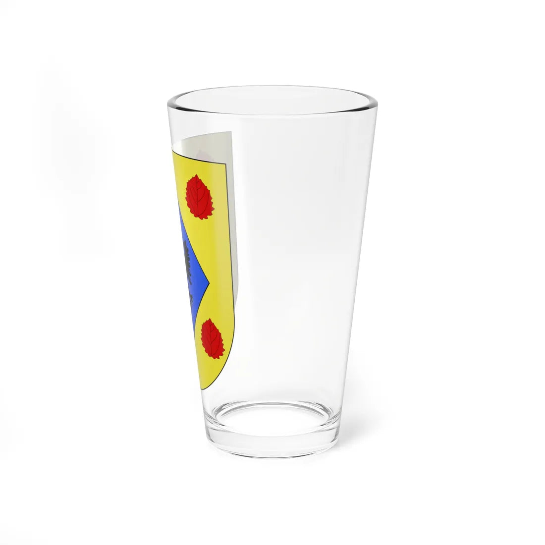 Blason Es famille Alciga Fontarrabie (Spain) (Coat of Arms) Pint Glass 16oz - Go Mug Yourself