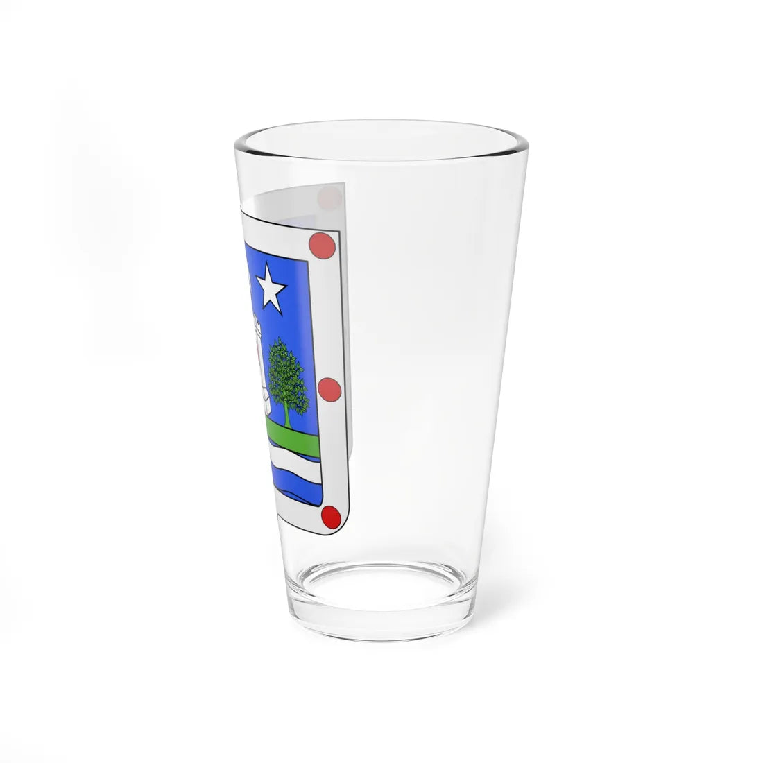 Blason Es famille Insaustia Navarre (Spain) (Coat of Arms) Pint Glass 16oz - Go Mug Yourself