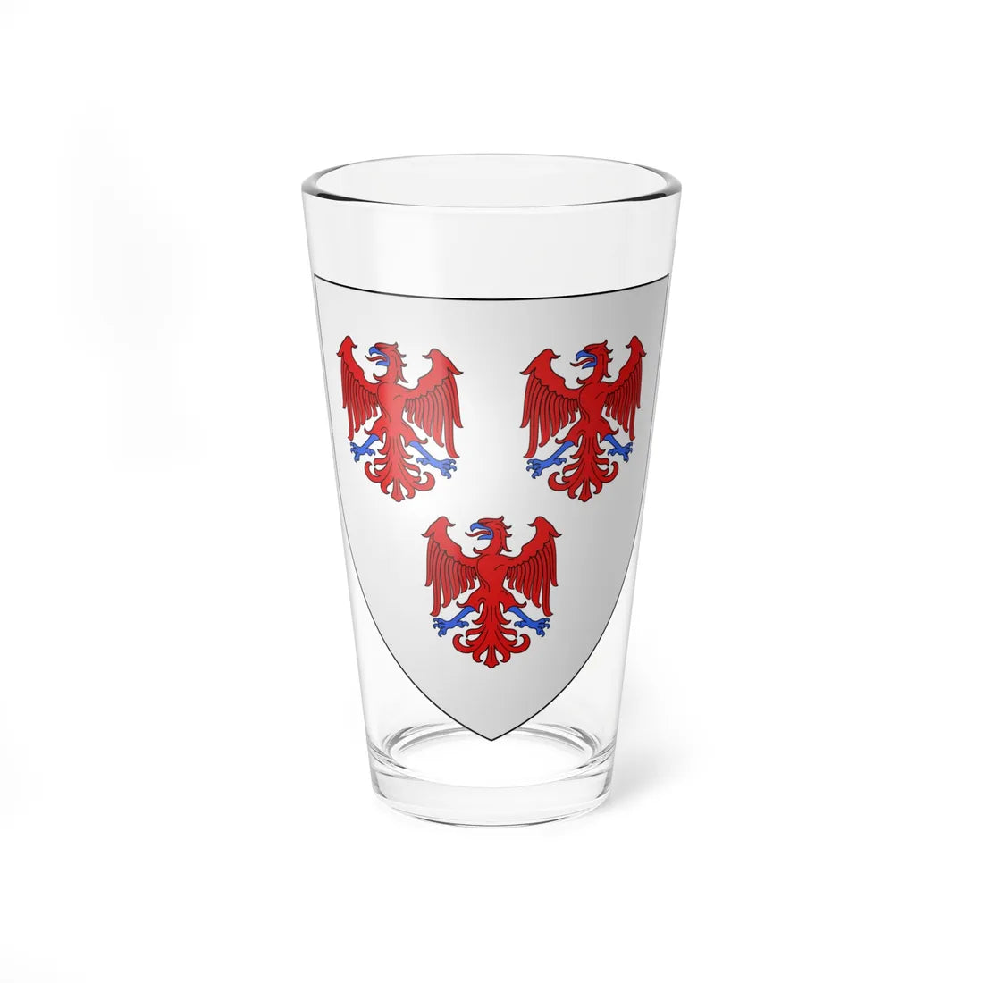 Blason famille fr dAndigné (France) (Coat of Arms) Pint Glass 16oz 16oz - Go Mug Yourself