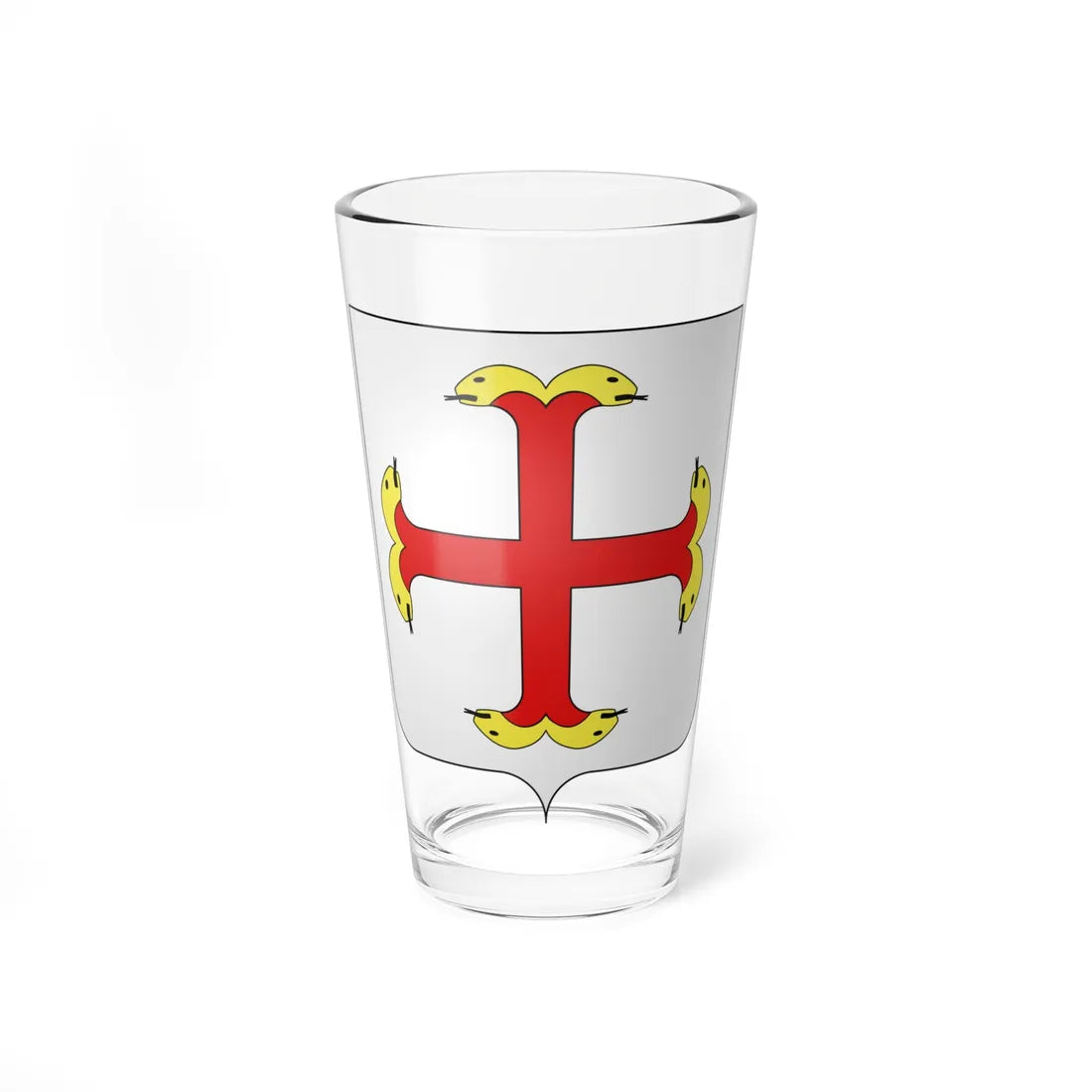 Blason Montfort sur Meu (France) (Coat of Arms) Pint Glass 16oz 16oz - Go Mug Yourself