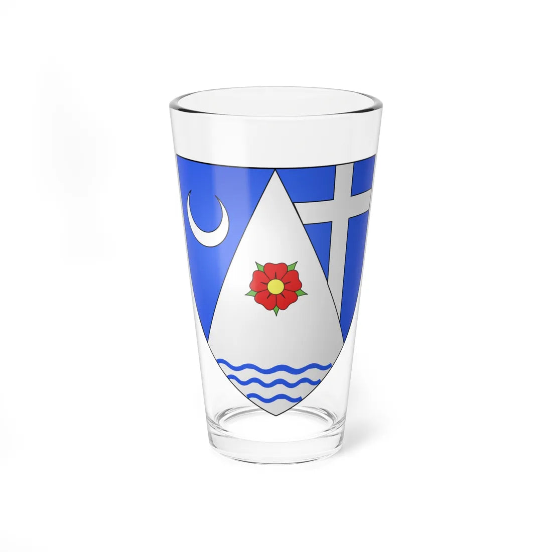 Blason RosemèreQuébec (Canada) (Coat of Arms) Pint Glass 16oz - Go Mug Yourself