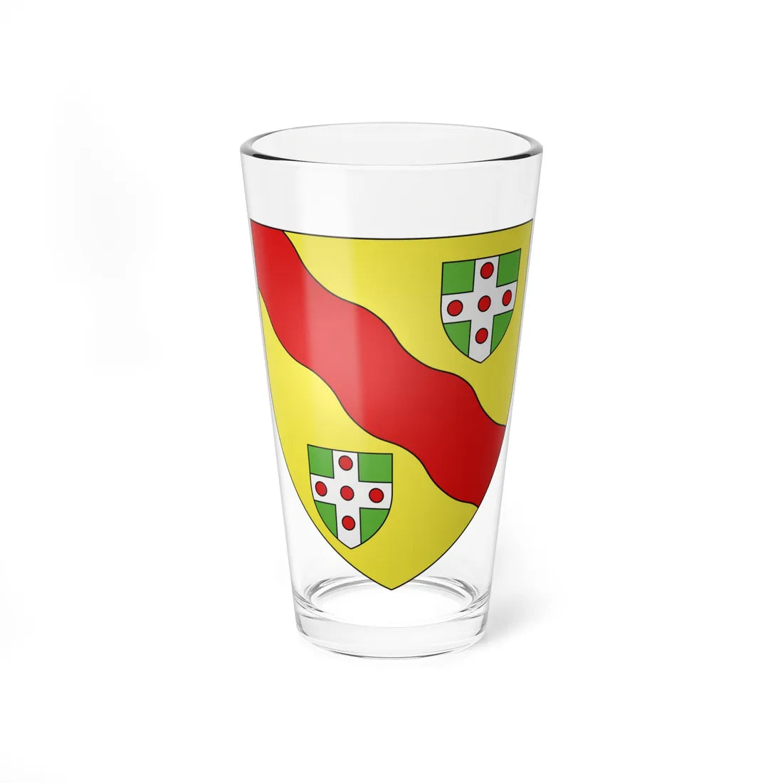 Blason ville ca Grenville-sur-la-Rouge Québec (Canada) (Coat of Arms) Pint Glass 16oz 16oz - Go Mug Yourself