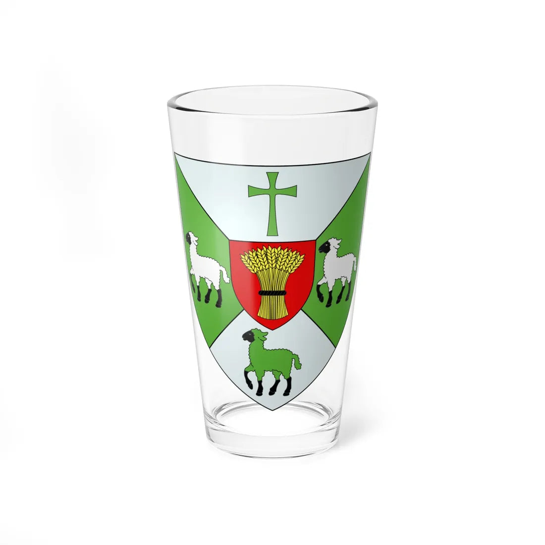 Blason ville ca Lambton Québec (Canada) (Coat of Arms) Pint Glass 16oz 16oz - Go Mug Yourself