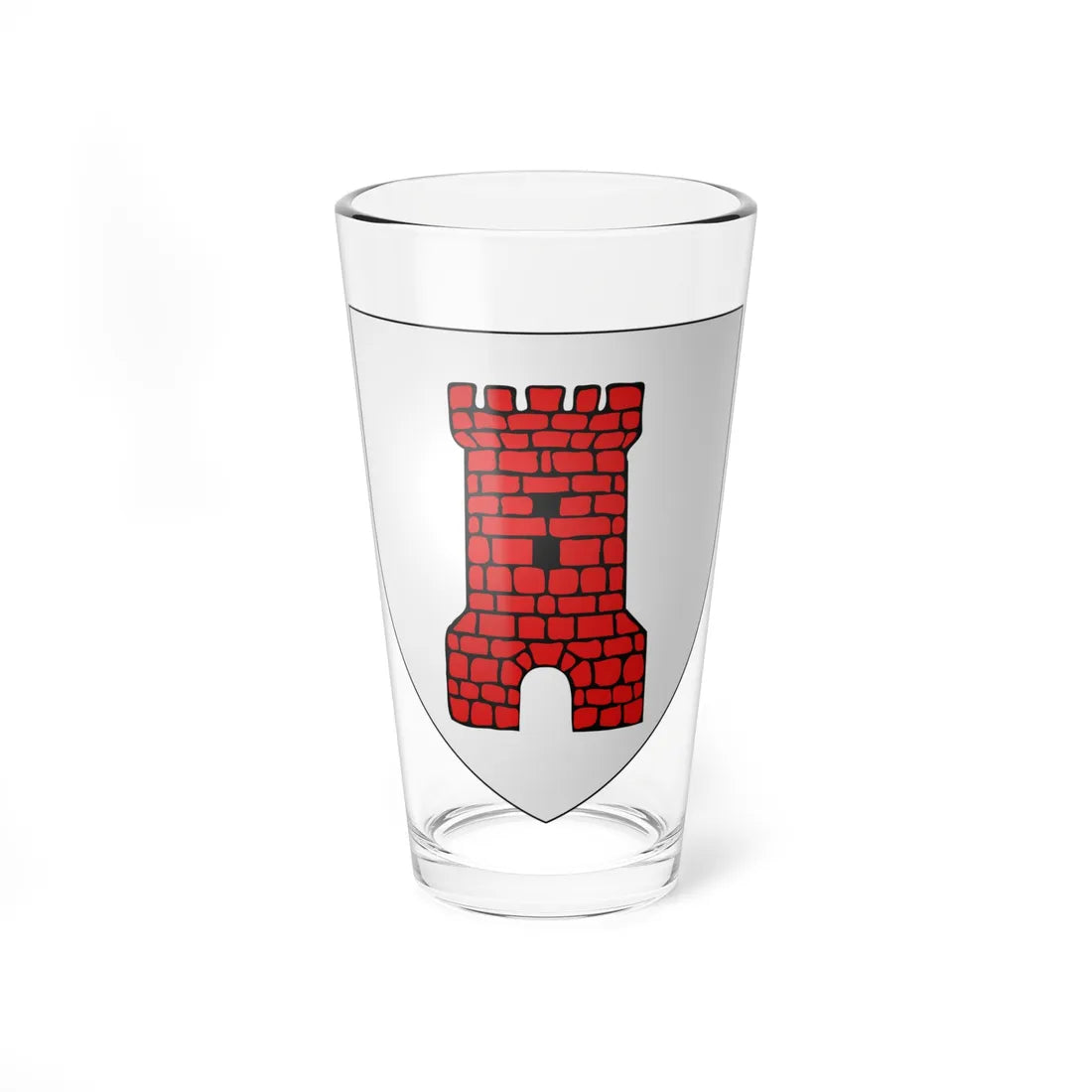 Blason ville fr Bouchain Nord (France) (Coat of Arms) Pint Glass 16oz 16oz - Go Mug Yourself