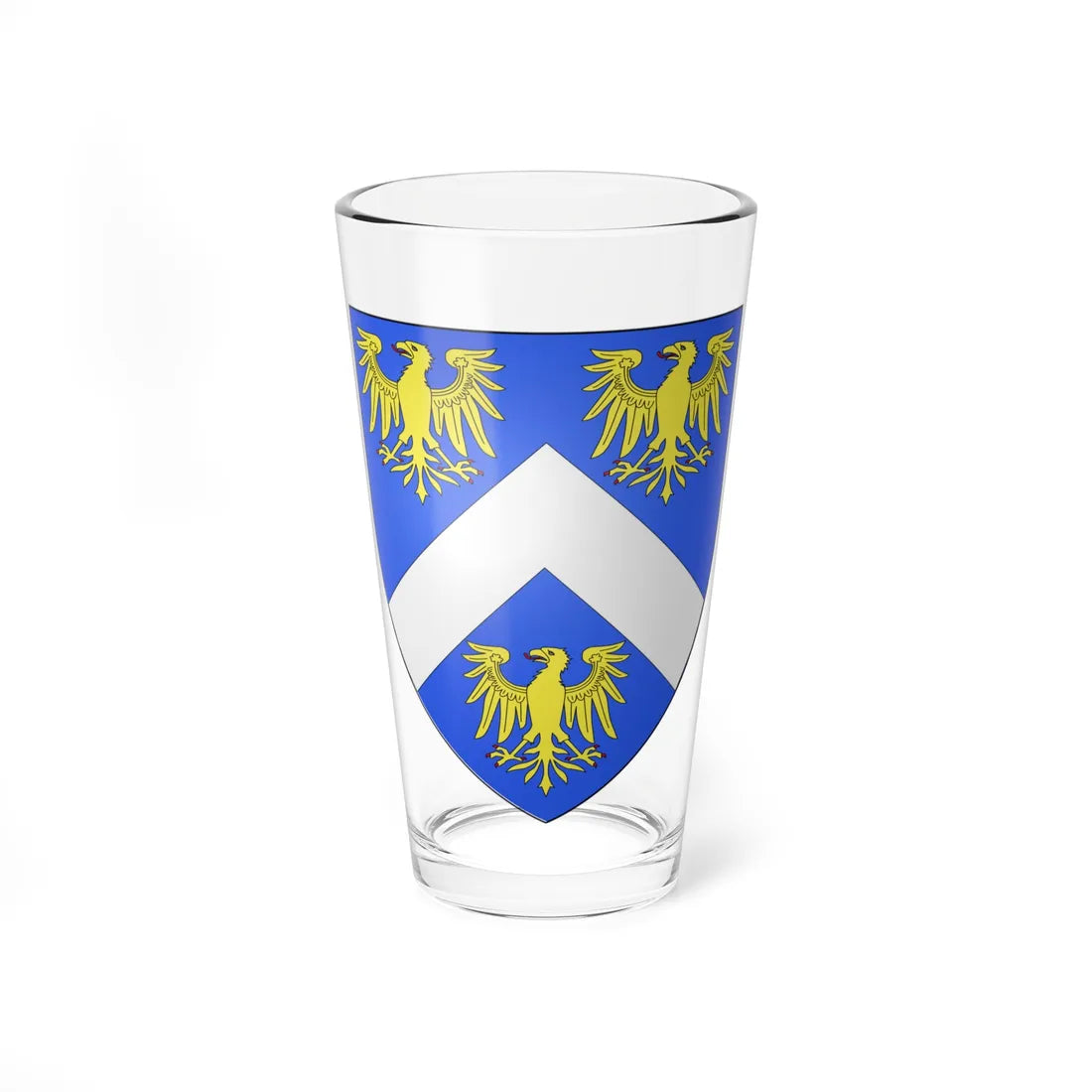 Blason ville fr Ecuelin Nord (France) (Coat of Arms) Pint Glass 16oz 16oz - Go Mug Yourself
