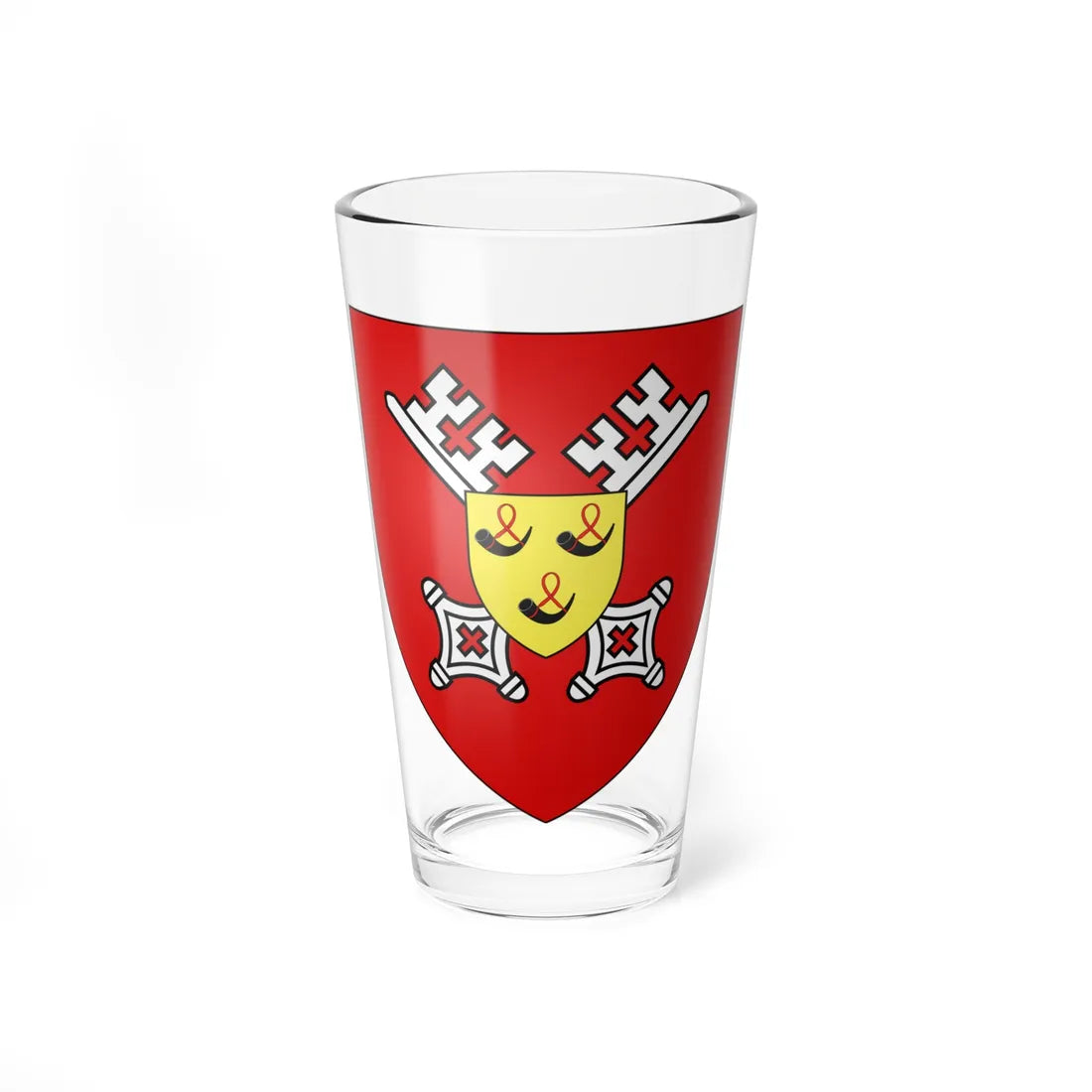 Blason ville fr Méteren 59 (France) (Coat of Arms) Pint Glass 16oz 16oz - Go Mug Yourself