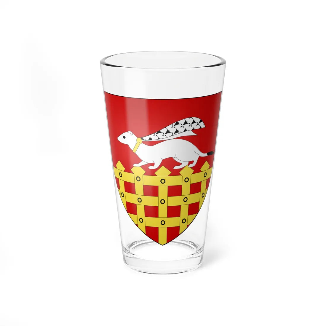 Blason ville fr Saint-Malo (France) (Coat of Arms) Pint Glass 16oz 16oz - Go Mug Yourself