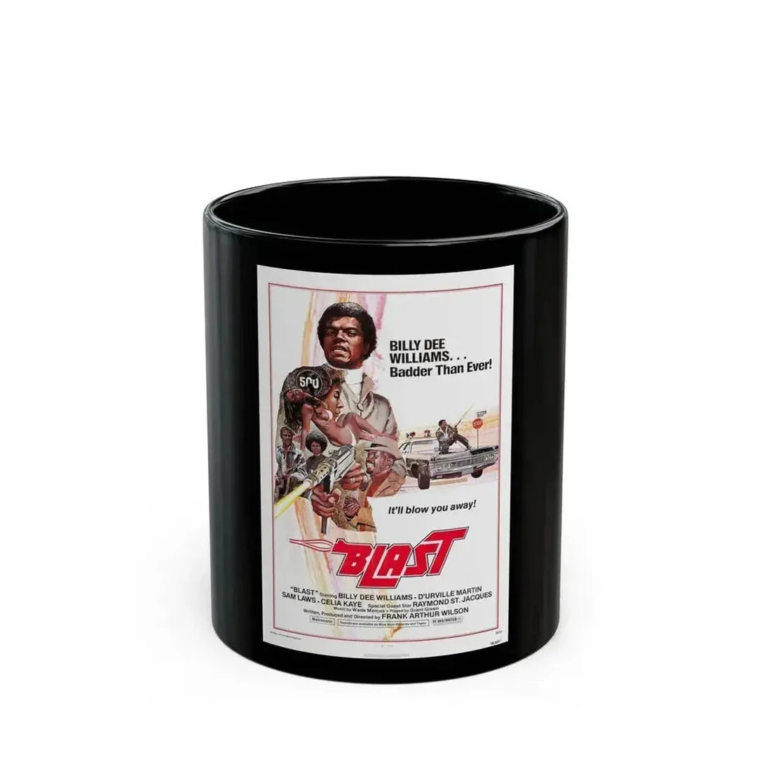 BLAST (THE FINAL COMEDOWN) 1972 Movie Poster - Black Coffee Mug 11oz - Go Mug Yourself