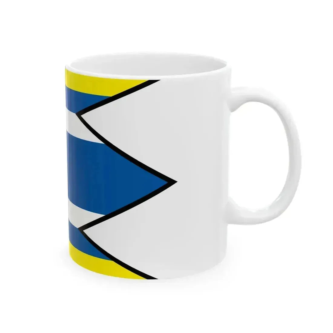 Blatna Polianka Sobrance Flag (Slovakia) White Coffee Mug - Go Mug Yourself
