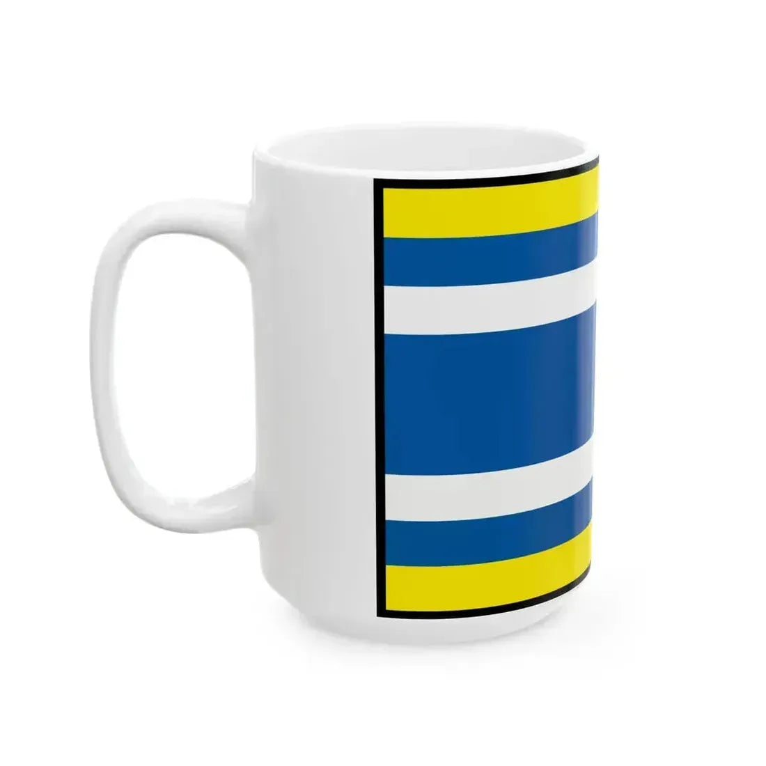 Blatna Polianka Sobrance Flag (Slovakia) White Coffee Mug - Go Mug Yourself
