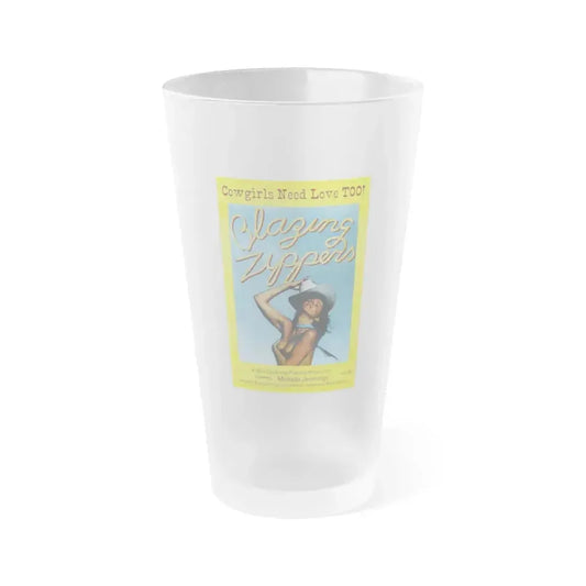 BLAZING ZIPPERS 1976 Movie Poster - Frosted Pint Glass 16oz 16oz Frosted - Go Mug Yourself