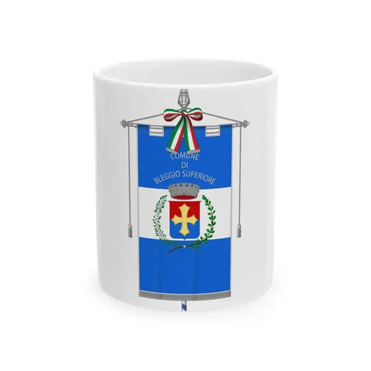 Bleggio Superiore-Gonfalone (Italy) White Coffee Mug 11oz - Go Mug Yourself