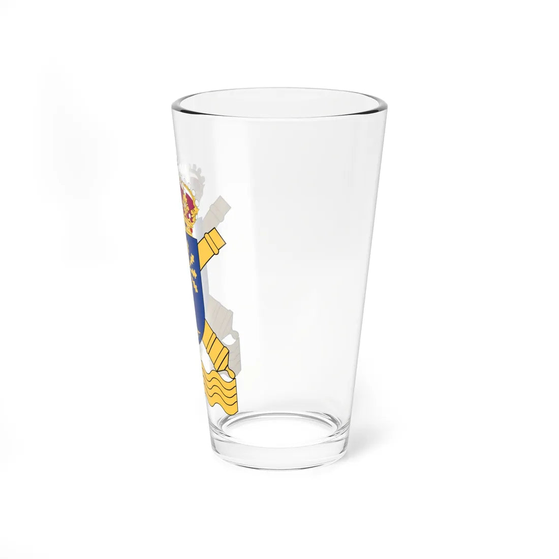 Blekinge kustartilleriförsvar vapen (Sweden) (Coat of Arms) Pint Glass 16oz - Go Mug Yourself