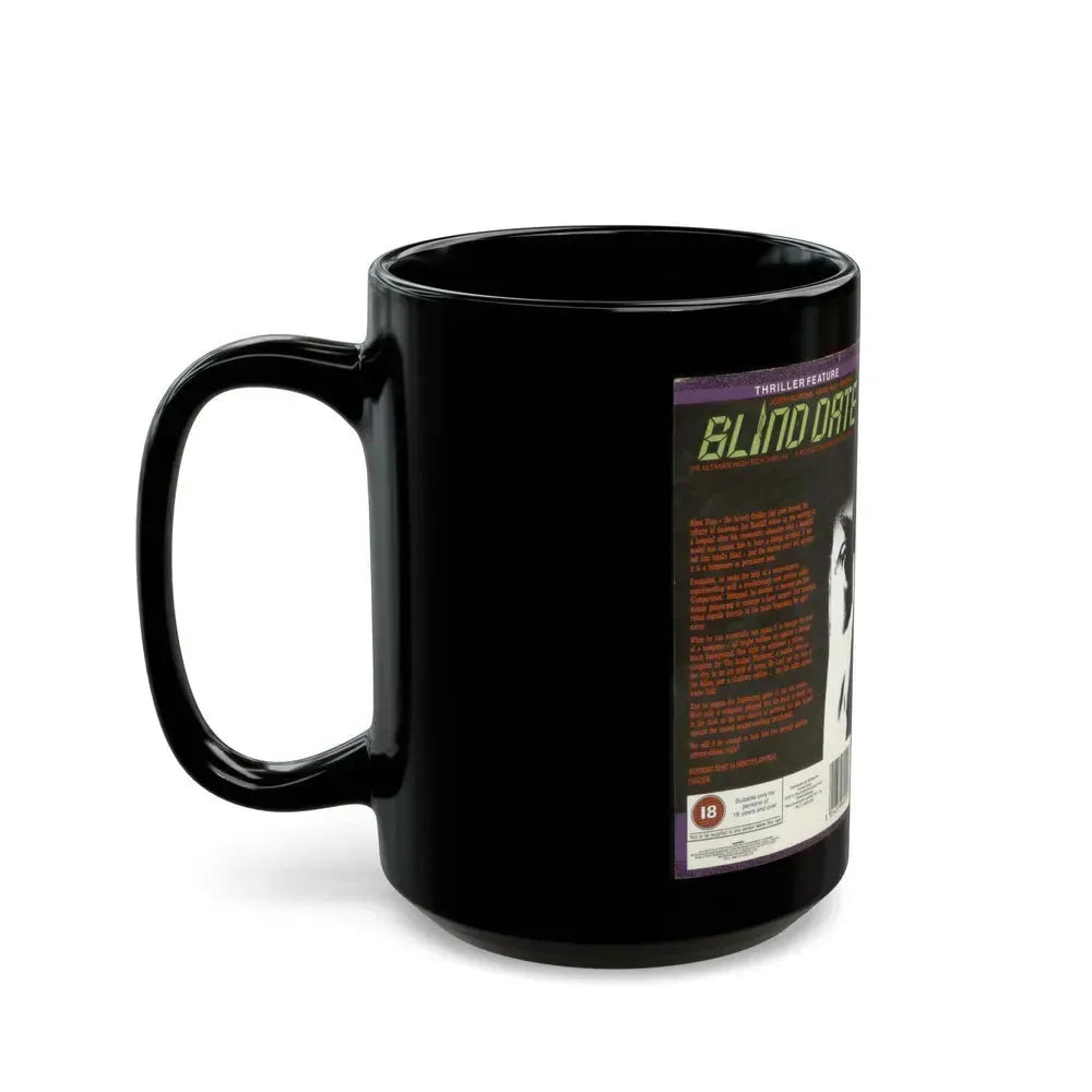 BLIND DATE HORROR (VHS COVER) - Black Coffee Mug - Go Mug Yourself