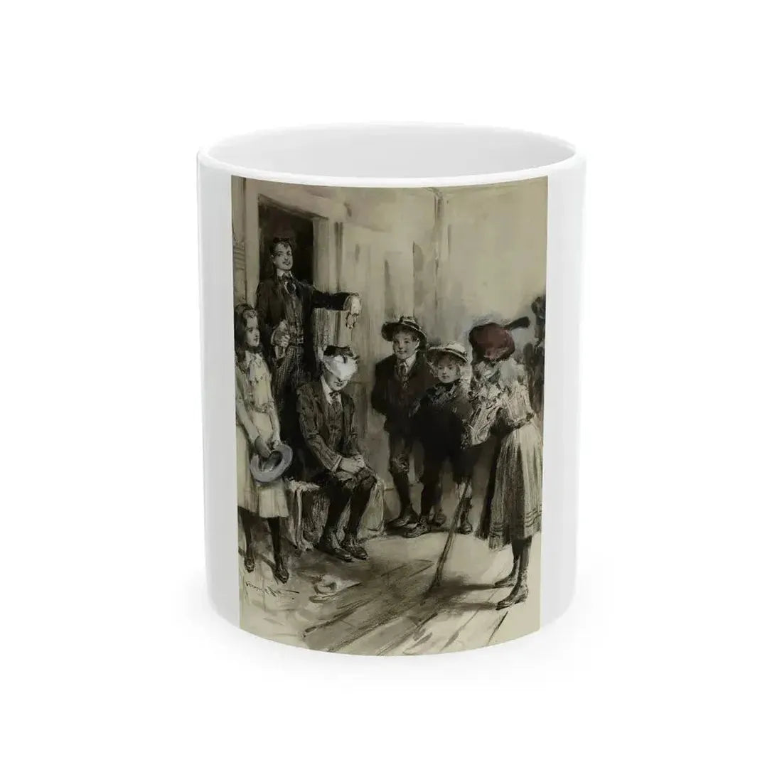 Blind Man's Bluff - White Coffee Mug 11oz - Go Mug Yourself